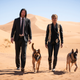Keanu Reeves and Halle Berry in John Wick: Chapter 3—Parabellum.